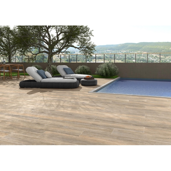 GRES ATRIUM VIGGO ROBLE 120X20 PAMESA