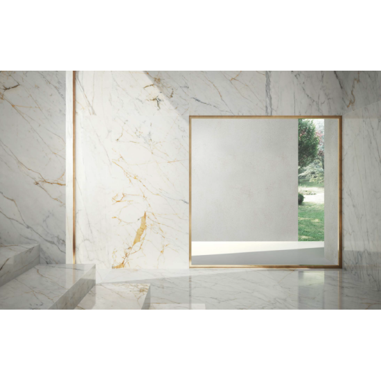 SPIEK KWARCOWY GRANDE MARAZZI GOLDEN WHITE 320X160X0,6CM LUX