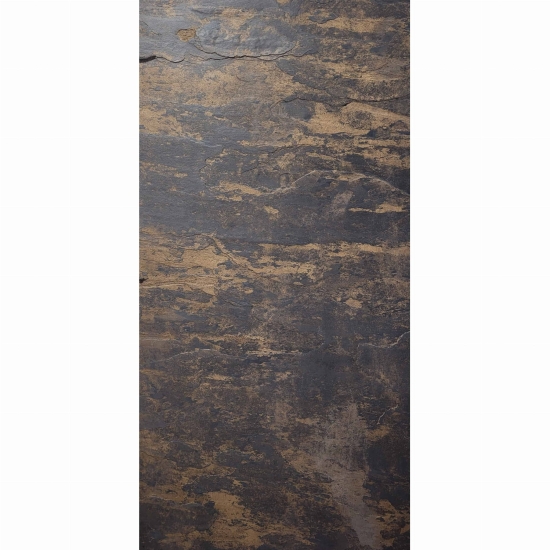 FORNIR KAMIENNY SLATE BLACK GOLD LINE 122X244