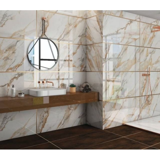 GRES MARBLE CALACATTA GOLD 120X60 POLER