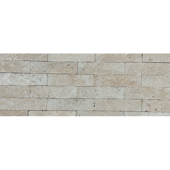 KAMIEŃ DEKORACYJNY TRAWERTYN CLASSIC MIX 7,5X30  KAMIENIE NATURALNE STONE OUTLET