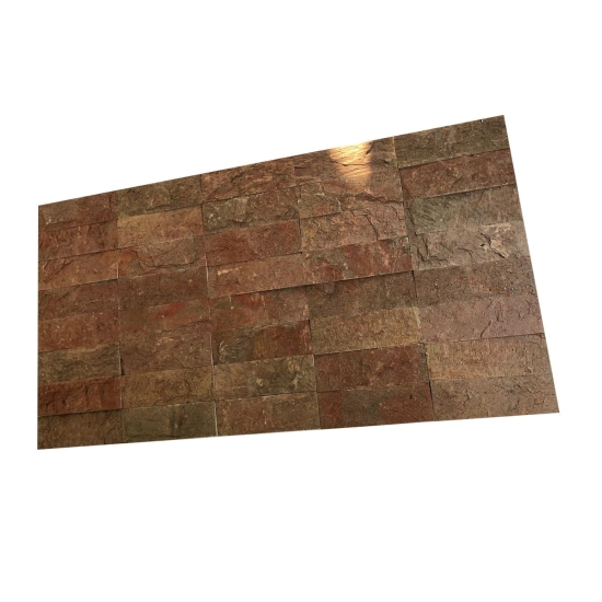 KAMIEŃ ELEWACYJNY-DEKORACYJNY KWARCYTOWY COPPER BRICK 10X30 KAMIENIE NATURALNE