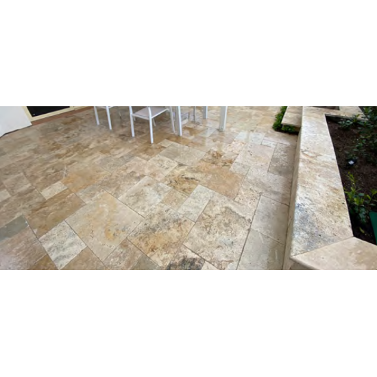 TRAWERTYN ANTYCZNY RUSTIC CLASSIC MIX ROMAN OPUS 1KPL= 0,742M2 KAMIENIE NATURALNE